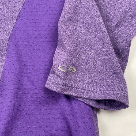 Champion C9 Athletic 1/4 Zip Pullover Top Women's L Poly Stretch Lavender Active - Picture 7 of 8